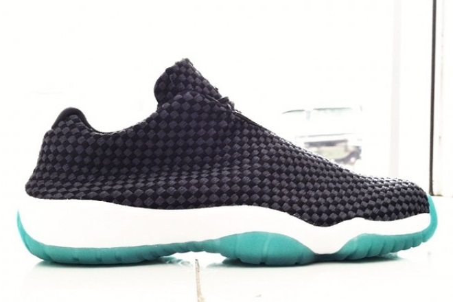 Running weapon Air Jordan Future Black and Teal Shoes Women